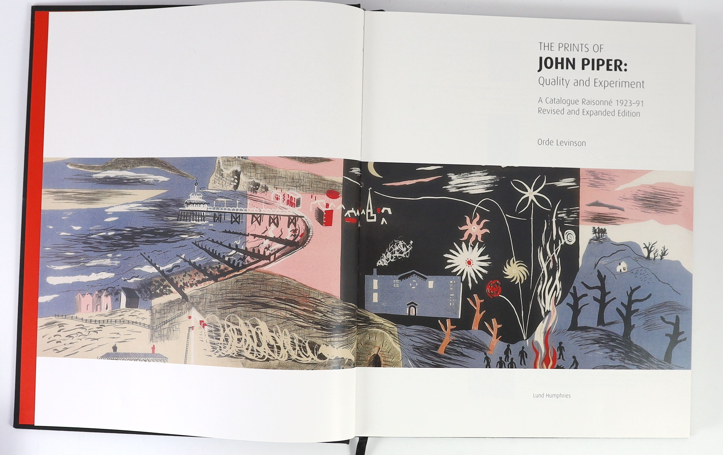 Levinson, Orde - The Prints of John Piper: Quality and Experiment. A Catalogue Raisonne 1923-91. Revised and Expanded Edition, one of 100, 4to, black cloth, together with 2 signed photographs of the author and 3 limited